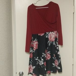 Floral print dress